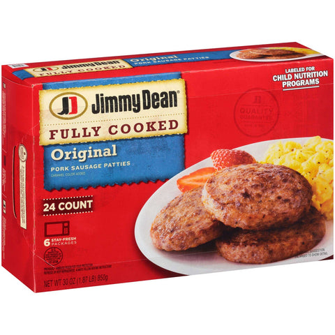Jimmy Dean Breakfast Sausage Patty, 30 Ounce -- 12 per case
