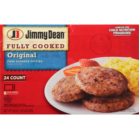 Jimmy Dean Breakfast Sausage Patty, 30 Ounce -- 12 per case