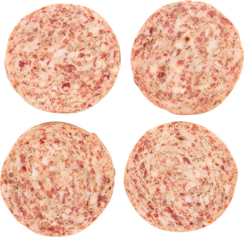 Jimmy Dean Wide Butchers Recipe Stuffed/Sliced Sausage Patties, 3 Ounce -- 64 per case.