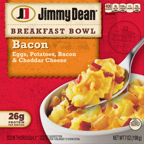 Jimmy Dean Entree Bacon Breakfast Bowl, 8 Ounce -- 8 per case.