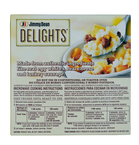 Jimmy Dean Turkey Sausage - Breakfast Bowl, 7 Ounce -- 8 per case.