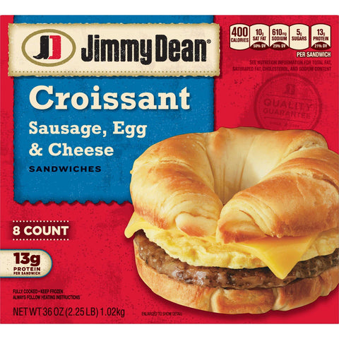 Jimmy Dean D-Lights Croissant - 8 per pack -- 3 packs per case