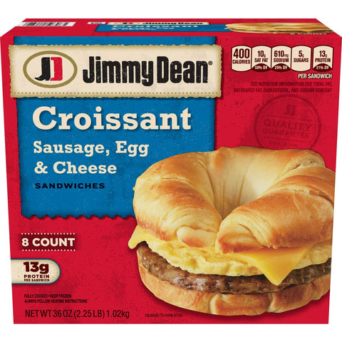 Jimmy Dean D-Lights Croissant - 8 per pack -- 3 packs per case