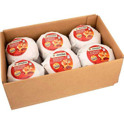 Jimmy Dean Spicy Split Smoked Sausage and Cheese Croissant Sandwich, 4.8 Ounce -- 12 per case
