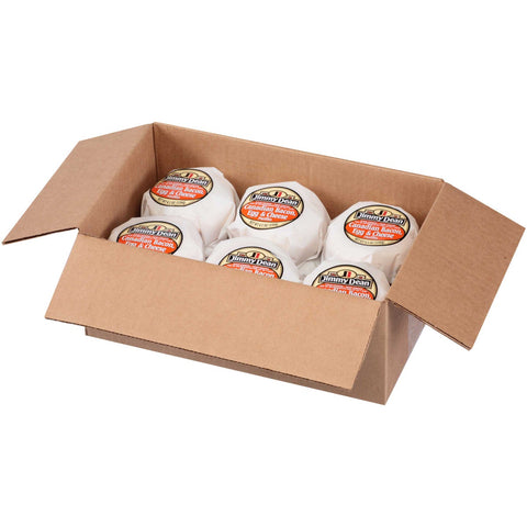 Jimmy Dean Egg and Cheese Muffin Canadian Bacon Breakfast Sandwich, 4 Ounce -- 12 per case.