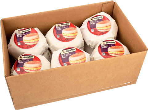 Jimmy Dean Egg and Cheese, Ham Muffin Sandwich, 4.2 Ounce -- 12 per case.