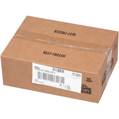 Jimmy Dean Muffin and Sausage, Egg with Cheese Sandwich, 5 Ounce -- 12 per case.