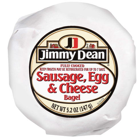 Jimmy Dean Sausage, Egg and Cheese Bagel, 5.2 Ounce -- 12 per case.