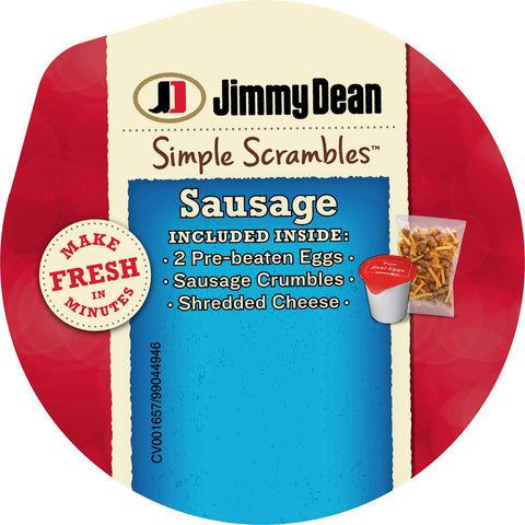 Jimmy Dean Simple Scrambles Sausage, 5.35 Ounce -- 6 per case.
