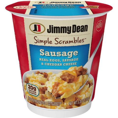 Jimmy Dean Simple Scrambles Sausage, 5.35 Ounce -- 6 per case.