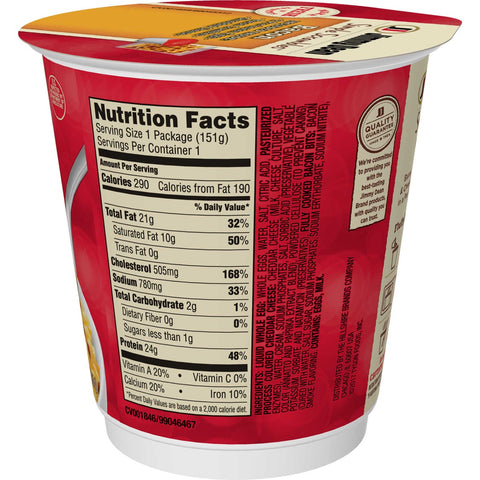 Jimmy Dean Simple Scrambles Bacon, 5.35 Ounce -- 6 per case.