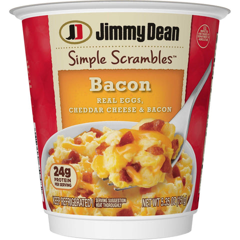 Jimmy Dean Simple Scrambles Bacon, 5.35 Ounce -- 6 per case.