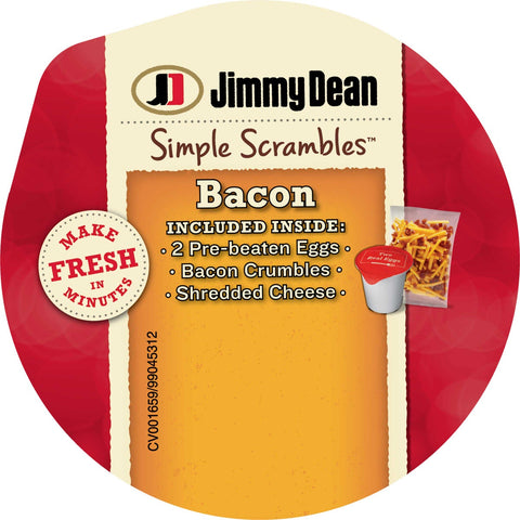 Jimmy Dean Simple Scrambles Bacon, 5.35 Ounce -- 6 per case.