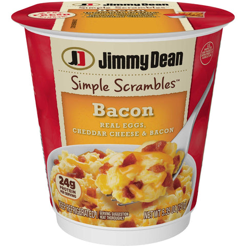 Jimmy Dean Simple Scrambles Bacon, 5.35 Ounce -- 6 per case.