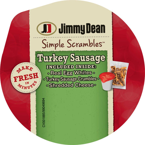 Jimmy Dean Simple Scrambles Turkey Sausage Breakfast, 5.35 Ounce Cup -- 6 per case.
