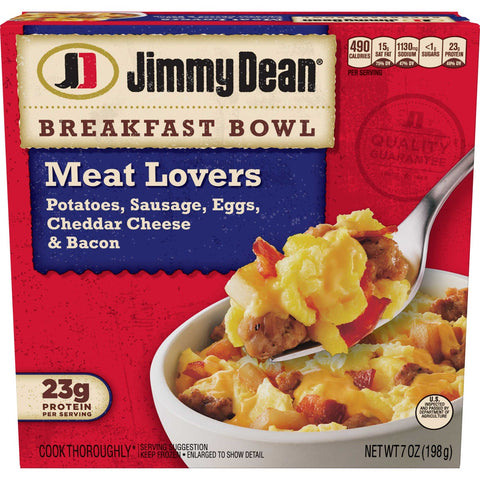 Jimmy Dean Meat Lovers Breakfast Bowl, 7 Ounce -- 8 per case.