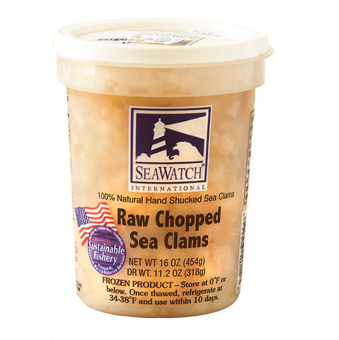 Sea Watch Health Watch Chopped Sea Clam, 1 Pound -- 12 per case.