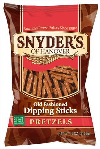 Snyders of Hanover Pretzel Dipping Stick, 12 Ounce -- 12 per case.
