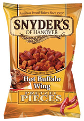 Snyders of Hanover Hot Buffalo Wing Pretzel Pieces, 8 Ounce -- 6 per case.