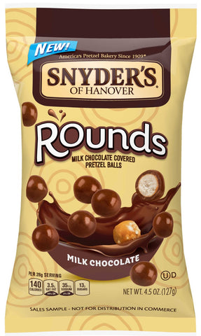 Snyders Of Hanover Rounds Milk Chocolate Pretzel Ball, 3.5 Ounce -- 8 per case