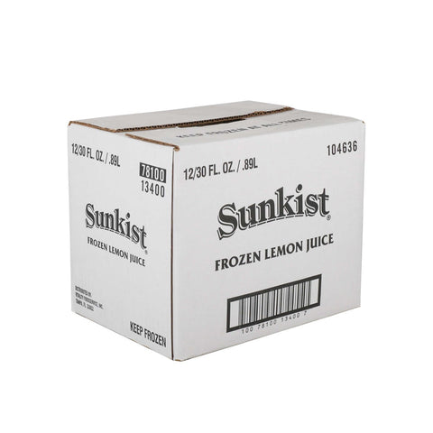 Vitality Foodservice Sunkist Lemon Juice, 30 Ounce -- 12 per case.