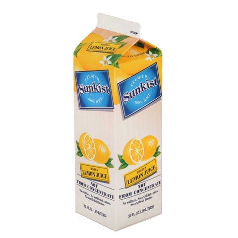 Vitality Foodservice Sunkist Lemon Juice, 30 Ounce -- 12 per case.