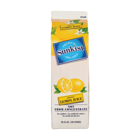 Vitality Foodservice Sunkist Lemon Juice, 30 Ounce -- 12 per case.