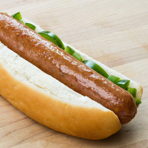 Sheboygan - Bratwurst with Cheddar Cheese Jalapeno Peppers, 2.5 Pound -- 4 per case.