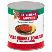 El Verano Sabroso Peeled Chunky Tomato in Light Tomoto Puree, 102 Ounce -- 6 per case.