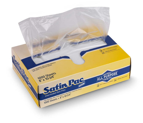 Satin Pac Clear High Density Poly Film, 8 x 10.75 inch -- 10000 per case.