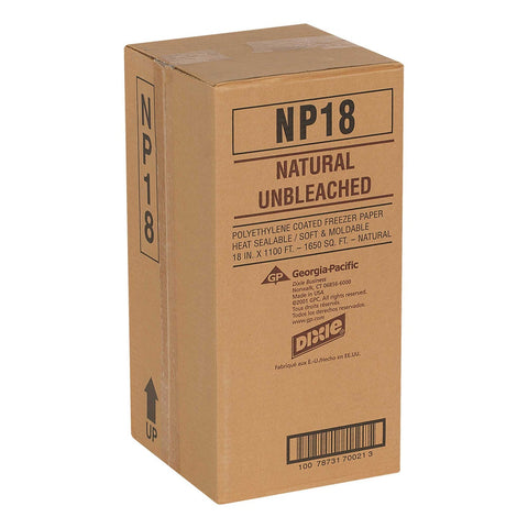 Kold Lok Kraft Unbleached Freezer Paper, 18 inch x 1100 feet.