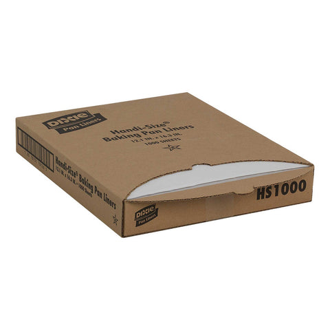 Dixie White Greaseproof Pan Liner Handi Size, 16.3 inch x12.1 inch White -- 1000 per case.