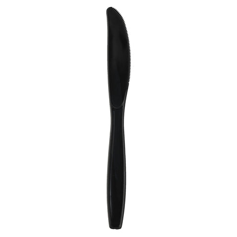 Dixie Heavy Weight Polypropylene Knife Black -- 1000 per case.