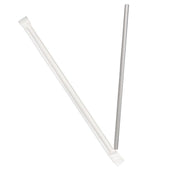 Dixie 7.75 inch Jumbo Straw Wrapped, 12, Translucent -- 12000 per case.