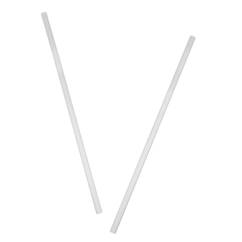 Dixie Translucent Jumbo Unwrapped Straw - 7.75 inch, 250 straws per box -- 50 boxes per case.