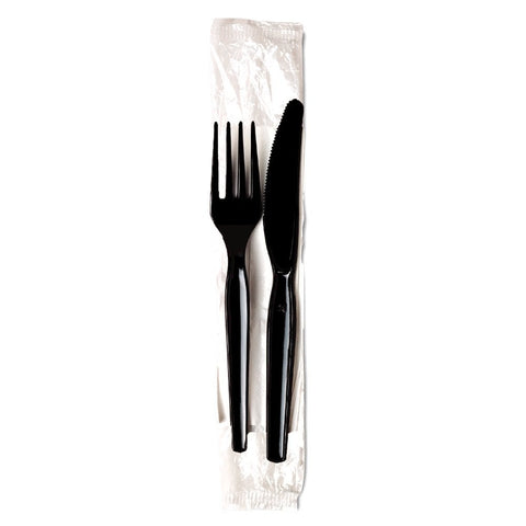 Dixie Black Heavyweight Polystyrene Wrapped Kit -- 500 per case.
