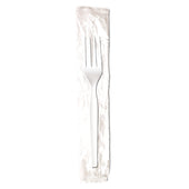 Dixie Individually Wrapped White Medium Weight Polystyrene Fork -- 1000 per case.