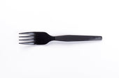 Dixie Black Medium Weight Polystyrene Fork -- 2000 per case.