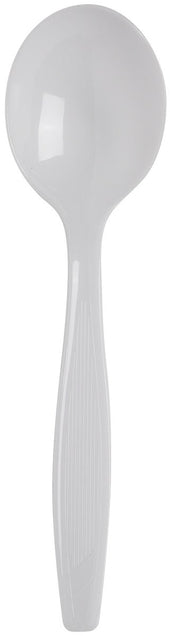 Dixie White Heavy Weight Polystyrene Soup Spoon -- 1000 per case