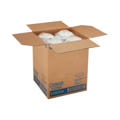 Dixie Ultra White Heavy Weight Paper Bowl, 12 Ounce -- 1000 per case.