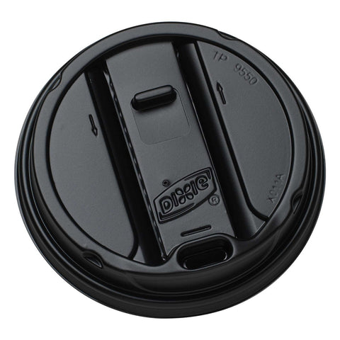 Dixie Black Smart Top Reclosable Dome Lid Only -- 1000 per case.