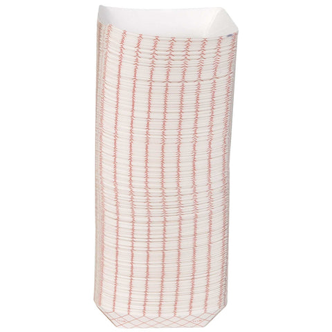 Kant Leek Red Plaid Polycoated Food Tray, 0.25 Pound -- 1000 per case.