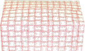 Dixie Red Plaid Automatic Bottom Fast Top Carryout Carton, 4.25 x 7 x 2.75 inch -- 500 per case.