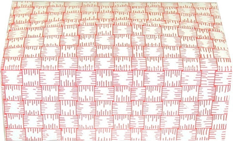Dixie Red Plaid Automatic Bottom Fast Top Carryout Carton, 4.25 x 7 x 2.75 inch -- 500 per case.