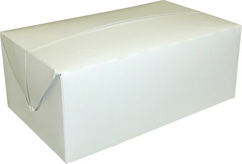 Dixie White Small Automatic Bottom Fast Top Carryout Carton -- 500 per case.