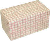 Dixie Red Plaid Large Automatic Bottom Fast Top Carryout Carton, 4.875 x 8.875 x 4.500 inch -- 400 per case.