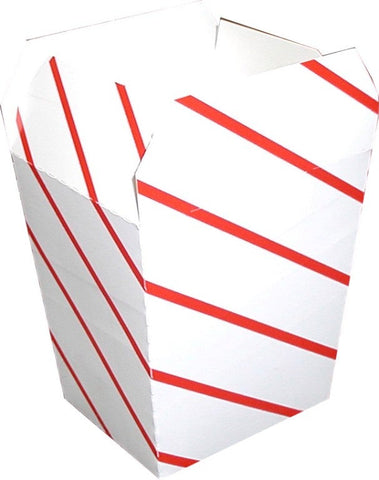 Dixie Red Stripe Medium Scoop Style Box, 2.125 x 2.375 x 4.375 inch -- 1000 per case.