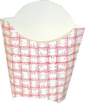 Dixie Red Plaid Large Glued French Fry Carton -- 500 per case.