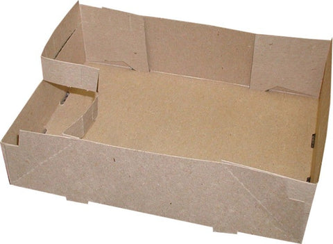 Dixie Kraft Carryout Tray, 6.875 x 9.219 x 2.625 inch -- 250 per case.