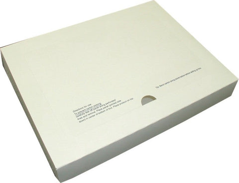 Dixie White Flat Dozen Donut Box with Insert, 16 x 12 x 2.25 inch -- 100 per case.
